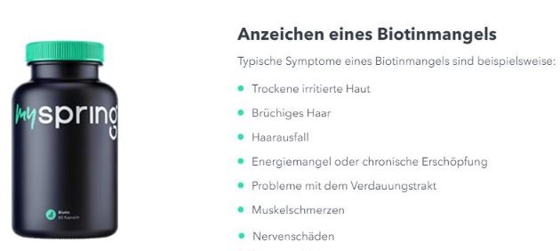 myspring test und erfahrungen anzeichen eines biotinmangels